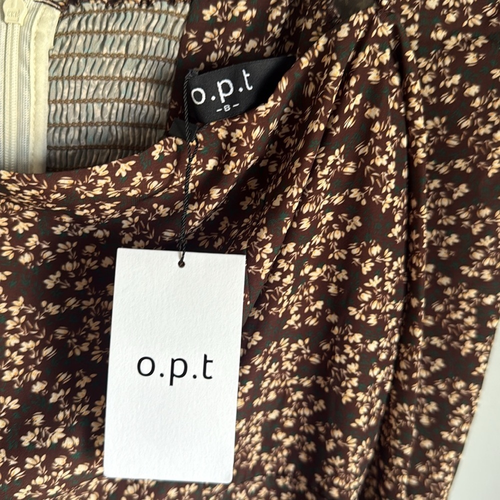 NEW O.P.T. Lenon Floral Midi Dress 8 - Picture 5 of 13